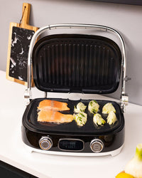 Smeg - Multifunctional Grill | Black | 50s | Contact Grill
