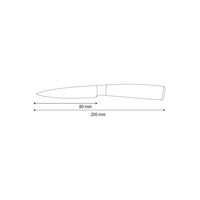 Shinrai Knives - Hammered stainless steel peeling knife 8 cm