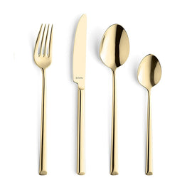 Amefa - Metropole 24-piece Cutlery Set - Gold Amefa - Metropole 24-delige Bestekset - Goud Bestekset Amefa