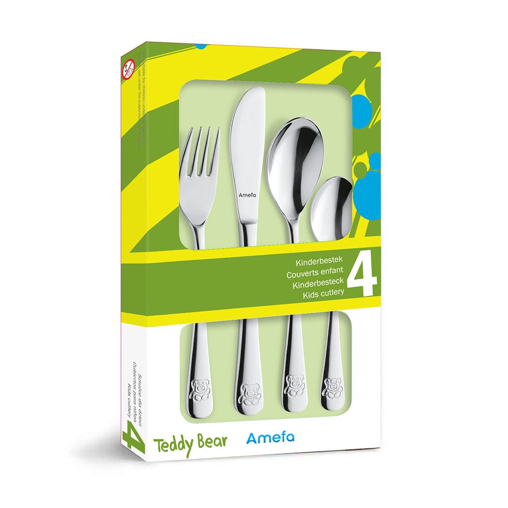 Amefa - Teddy 4-delig Kinderbestek Kinderbestek Amefa