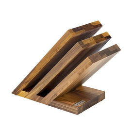Artelegno - Venezia Magnetic Knife Block - Walnut wood 6 knives Artelegno - Venezia Magnetisch Messenblok - Walnotenhout Magnetisch messenblok Artelegno