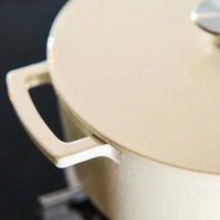 Poêle à frire en fonte Cook & Pan - Go Ivory 28 cm - 6,5 litres