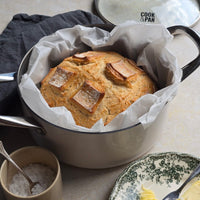 Cook & Pan - Honey Go Ivory Kookpot 20 cm met glazen deksel Cook & Pan