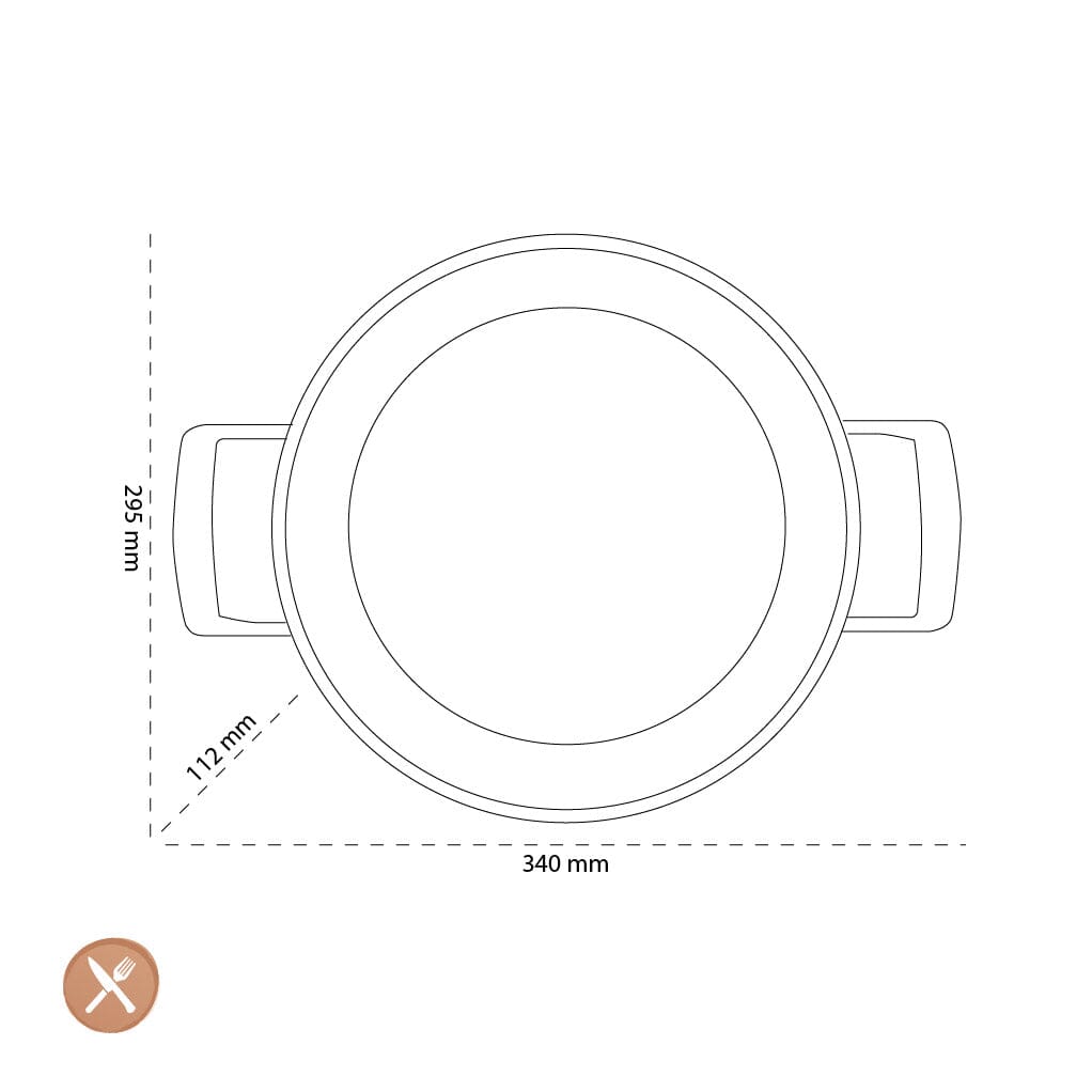 Demeyere - Alu Pro 5 Ceraforce Lage kookpan met deksel 28 cm Kookpan Demeyere