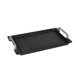 Eurolux - Plaque Teppanyaki en acier inoxydable avec poignées 41x24x2,5CM Bezig met laden...