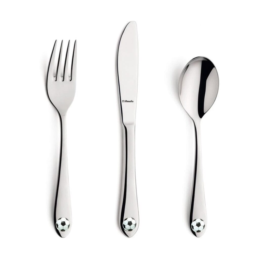 Footie 8422 mirror 18/0 3-pc Children set in gift box Amefa