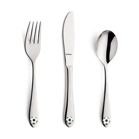 Amefa - Footie 3-piece children's cutlery Footie 8422 mirror 18/0 3-pc Children set in gift box Amefa