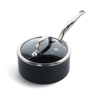 Batterie de cuisine GreenPan - Barcelona Pro XXL 8 pièces (18/20/28/30/28/28 cm) : casserole avec couvercle, 2 poêles, cocotte avec couvercle, wok et plat à four.