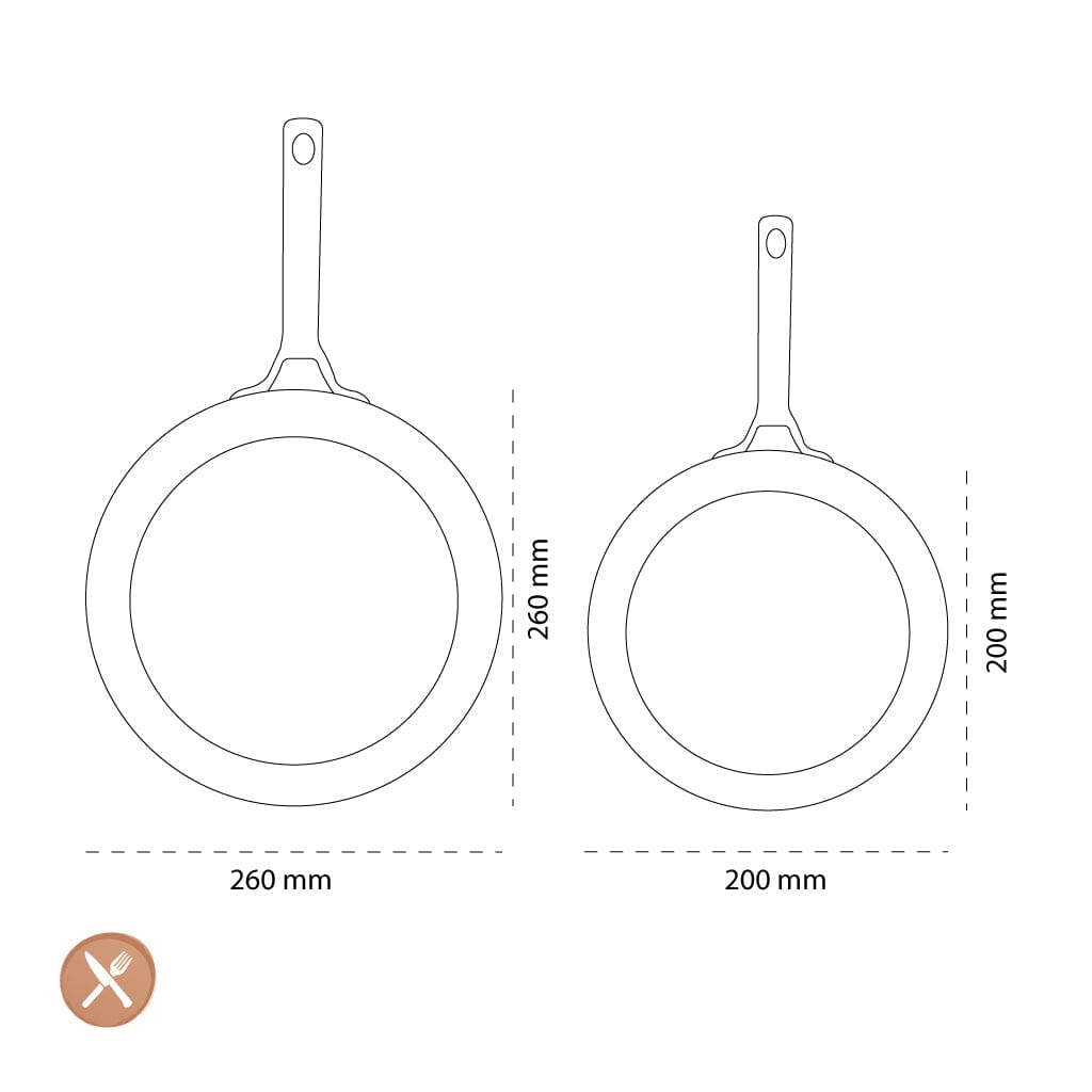 GreenPan - Padova Mint Green 2-delige pannenset met keramische antiaanbaklaag 20/26 cm Pannenset GreenPan