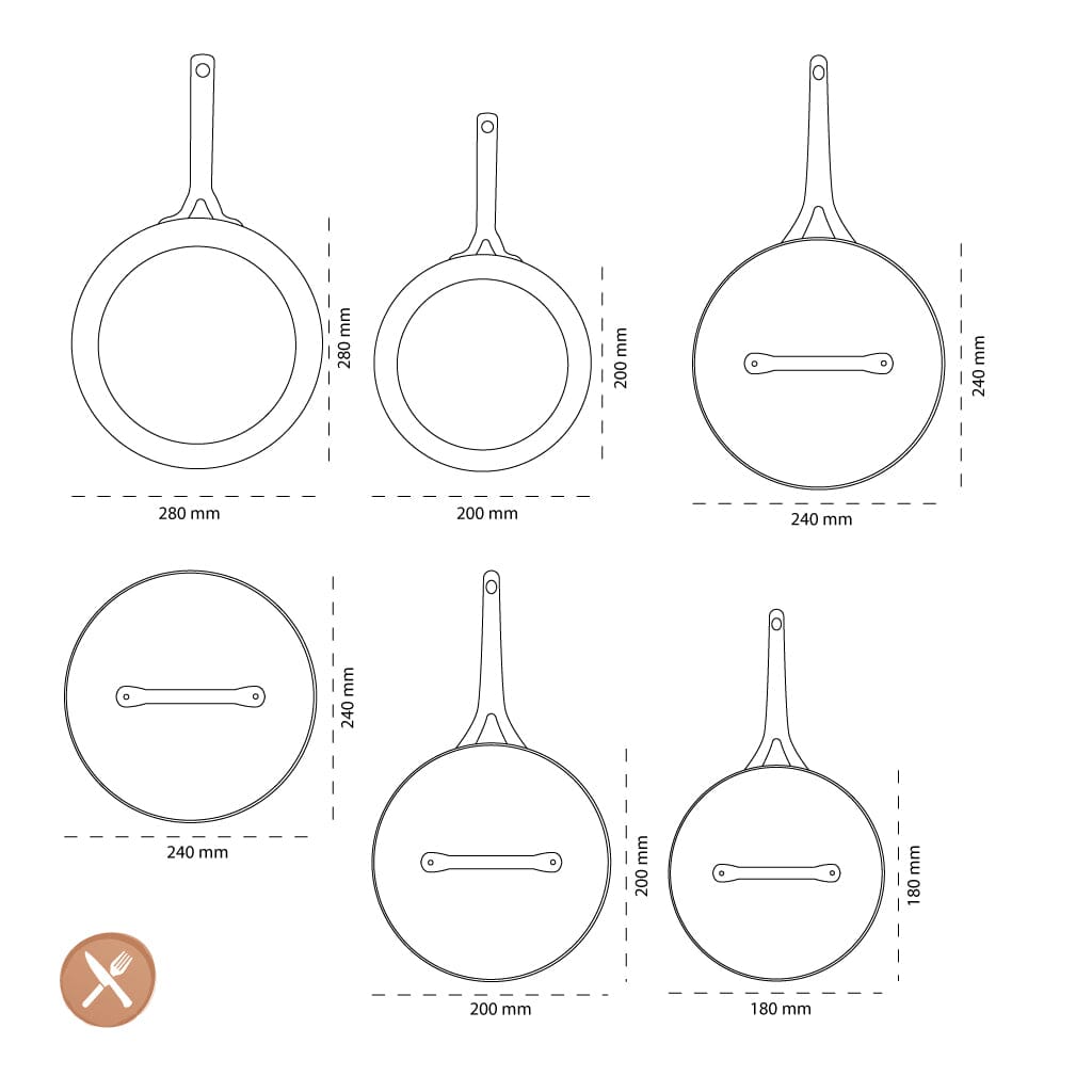 GreenPan - Padova Oxford Blue 10-delige pannenset Pannenset GreenPan