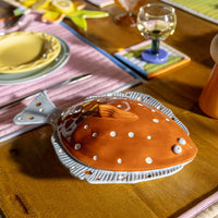 &Klevering - Assiette à plie - Plat de service marron &Klevering