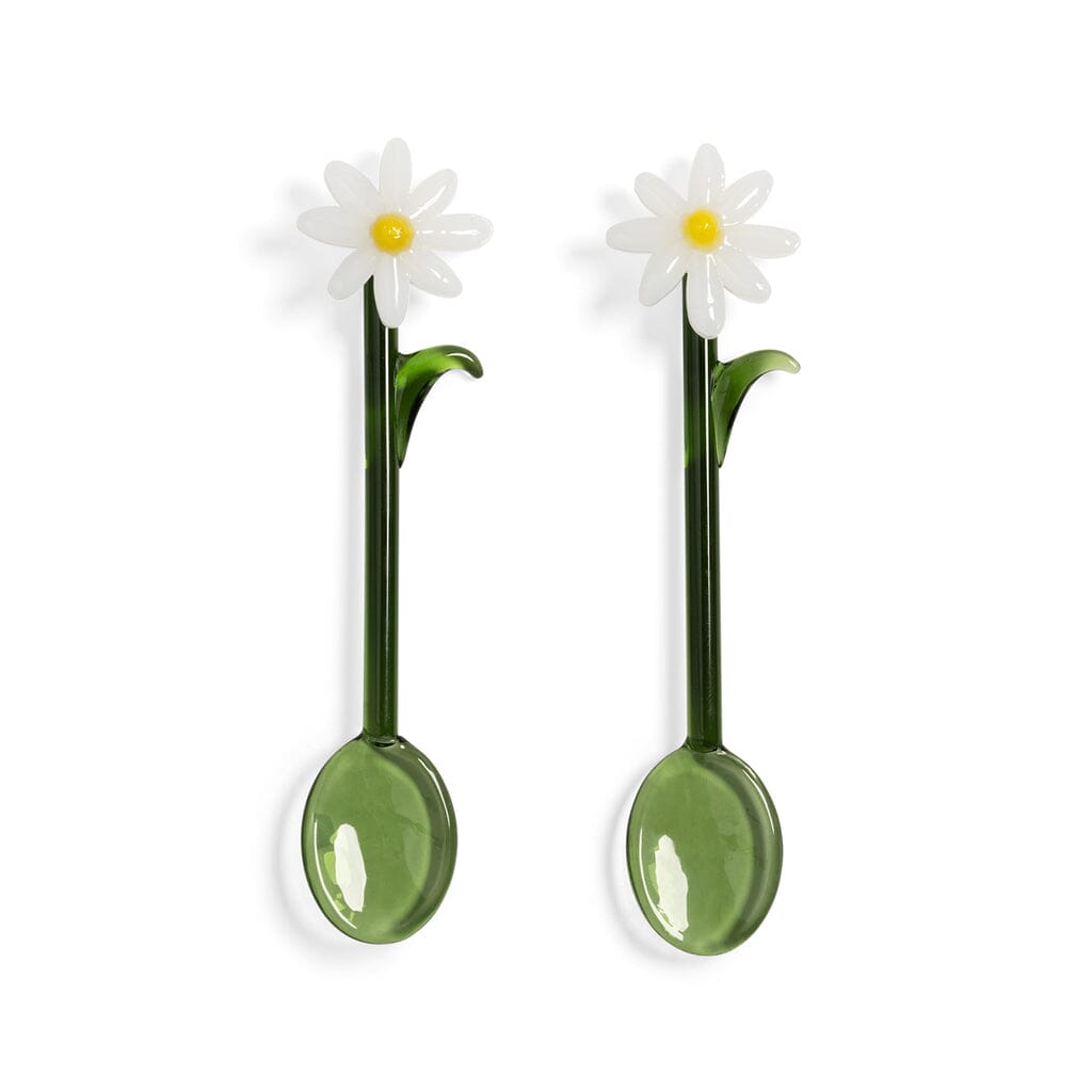 &Klevering - Lepel flora wit set van 2 Lepels &Klevering