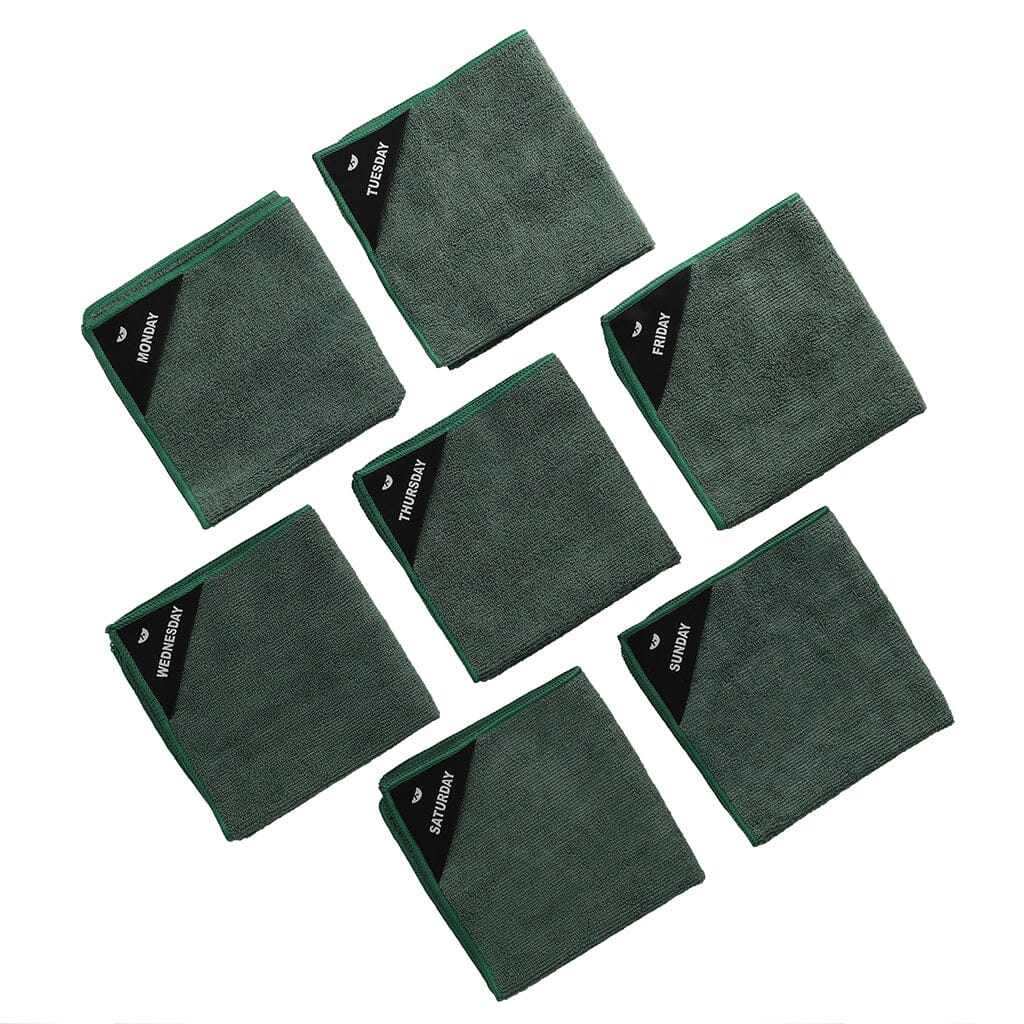 Klud - Microvezel Vaatdoekjes 7 stuks - Olie Groen Klud