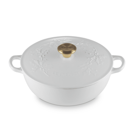 Le Creuset - Marmite Holly Cotton 26 cm 4.1 L Le Creuset - Marmite Holly Cotton 26 cm 4,1 L Braadpan Le Creuset