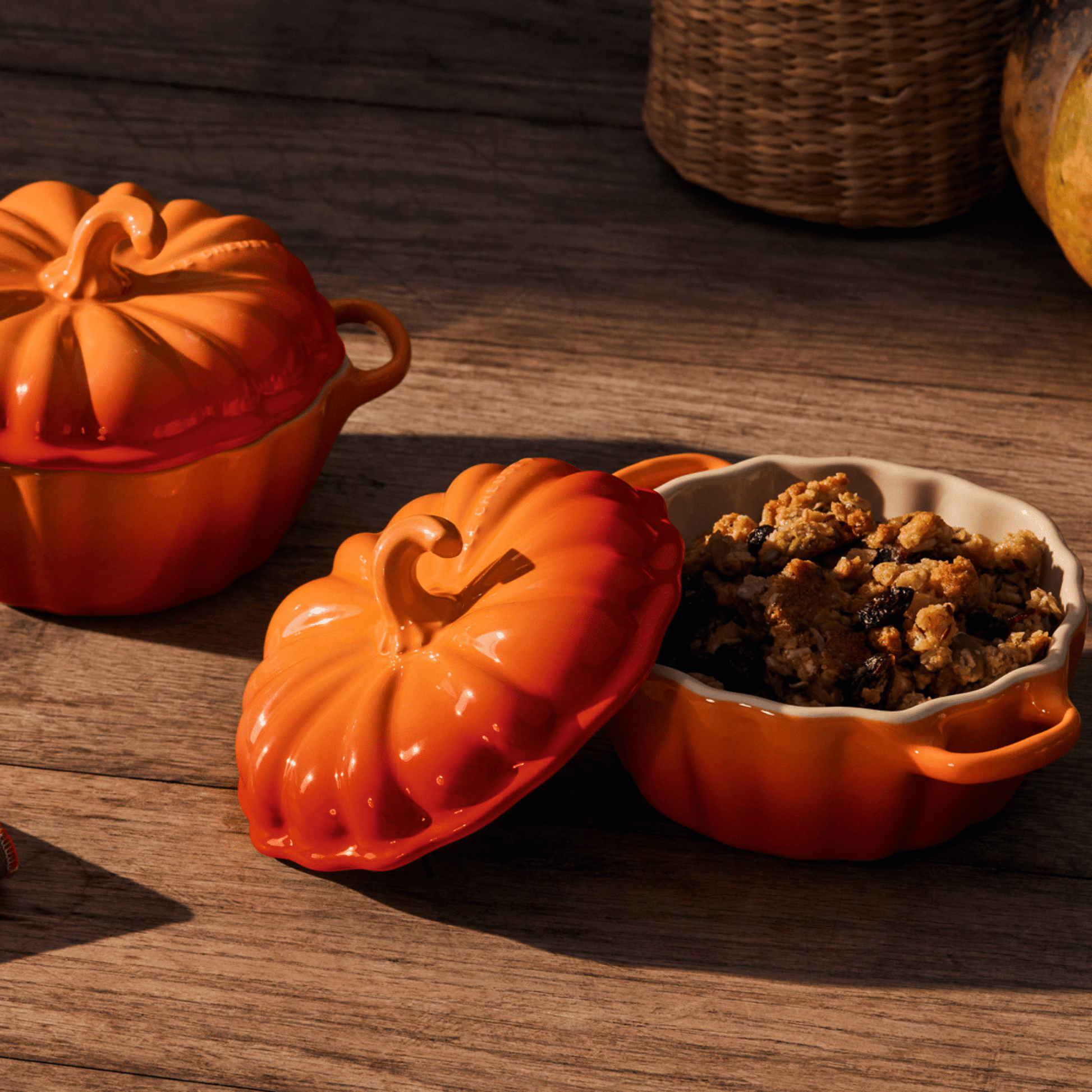 Le Creuset - Mini-braad/Stoofpan Pompoen Oranjerood 0,35 L Le Creuset