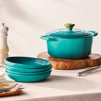 Le Creuset - Signature Braadpan - Blue Riviera - 28 cm Braadpan Le Creuset