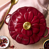 Le Creuset - Signature Campagnard Braadpan Bloesem - Garnet - 26 cm Le Creuset
