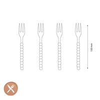 Lepelclub - Fourchettes à pâtisserie - Perle - Lot de 4 LepelClub