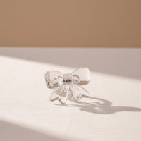 Lepelclub - Servetringen Bow - Transparant - Set Van 4 LepelClub