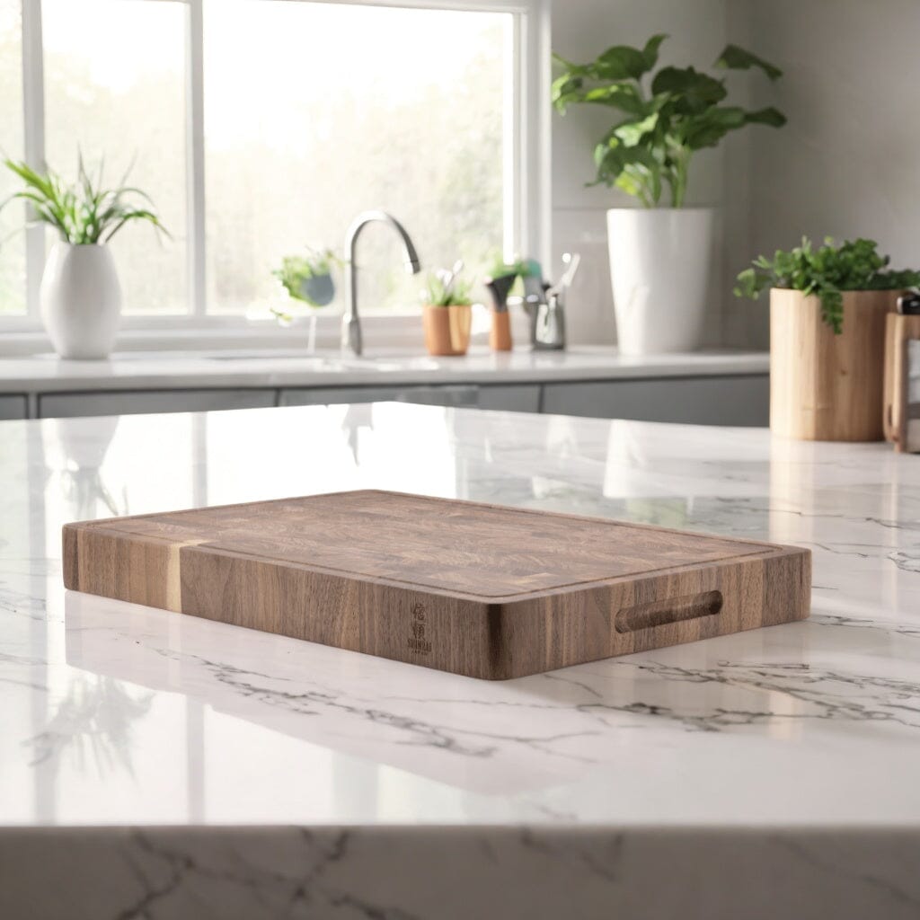 Luxe snijplank walnotenhout - 45 x 30 x 4.5 cm Houten snijplank Shinrai Japan