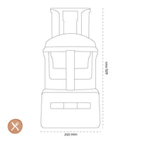 Magimix - CS 3200 XL Foodprocessor Mat Chroom Foodprocessor Magimix