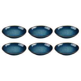 Medard de Noblat - Vertigo Denim Pasta Plate 20.5 cm (set of 6) Medard de Noblat - Vertigo Denim Pastabord 20.5 cm (set van 6) Pastaborden Medard de Noblat