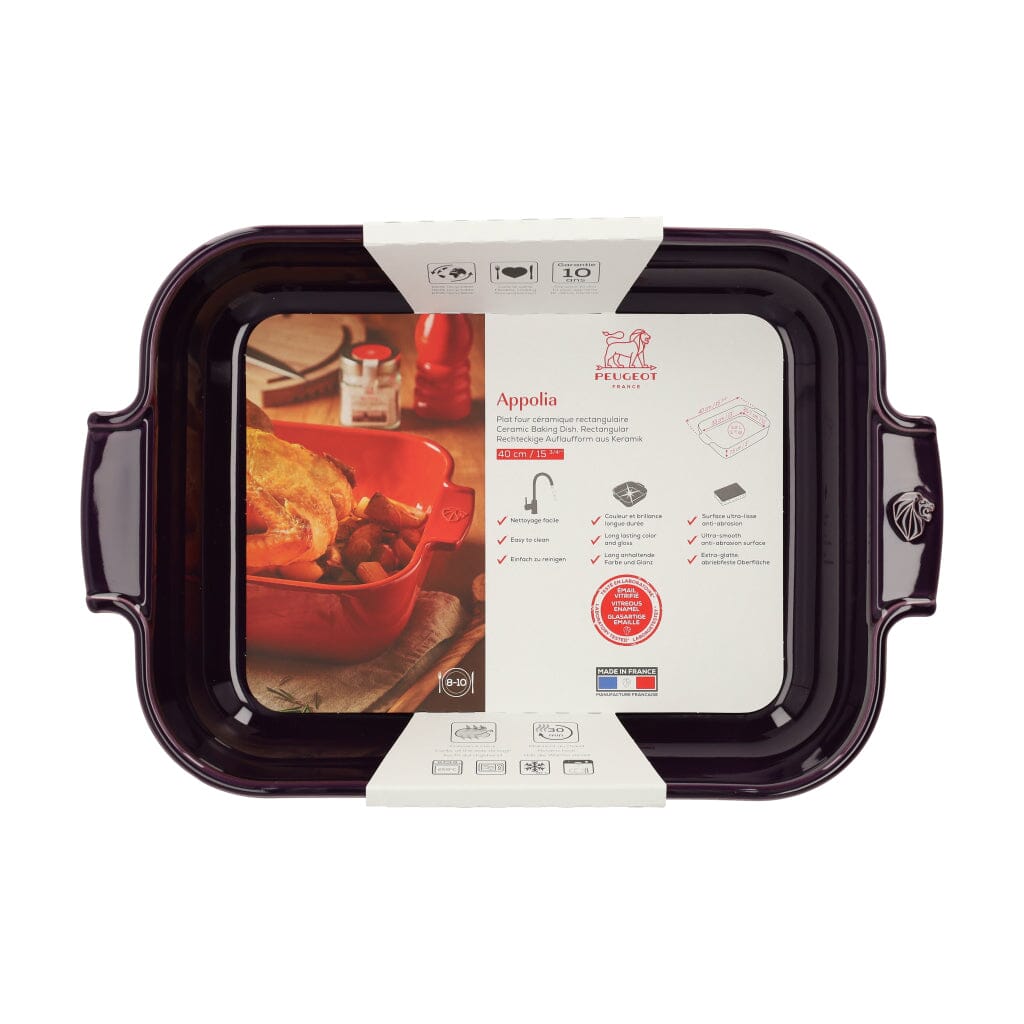Peugeot - Appolia Ovenschaal Rechthoekig 40 cm Aubergine Ovenschaal Peugeot