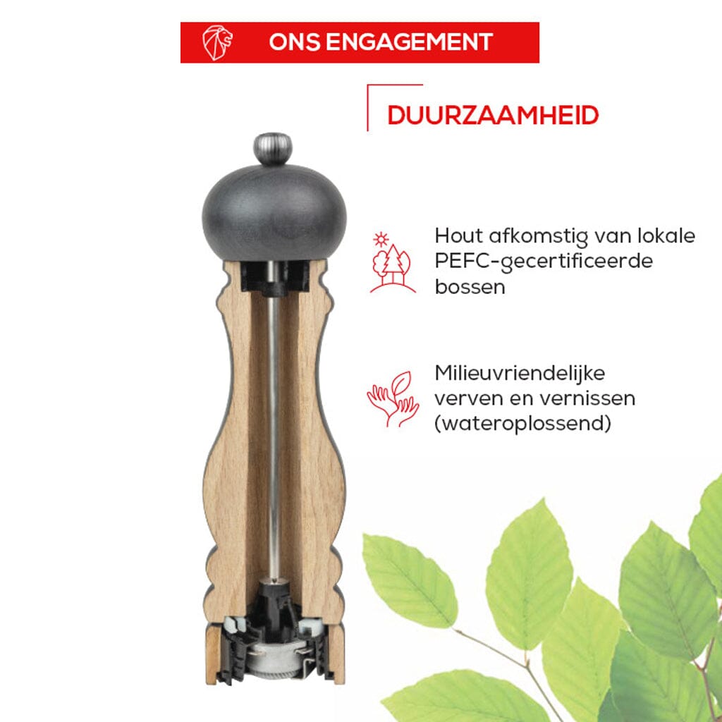 Peugeot - Paris u'Select Pepermolen Beukenhout Chocolade 15 cm Peugeot