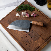 Couteaux Shinrai - Ensemble de 3 couteaux marron + planche à découper