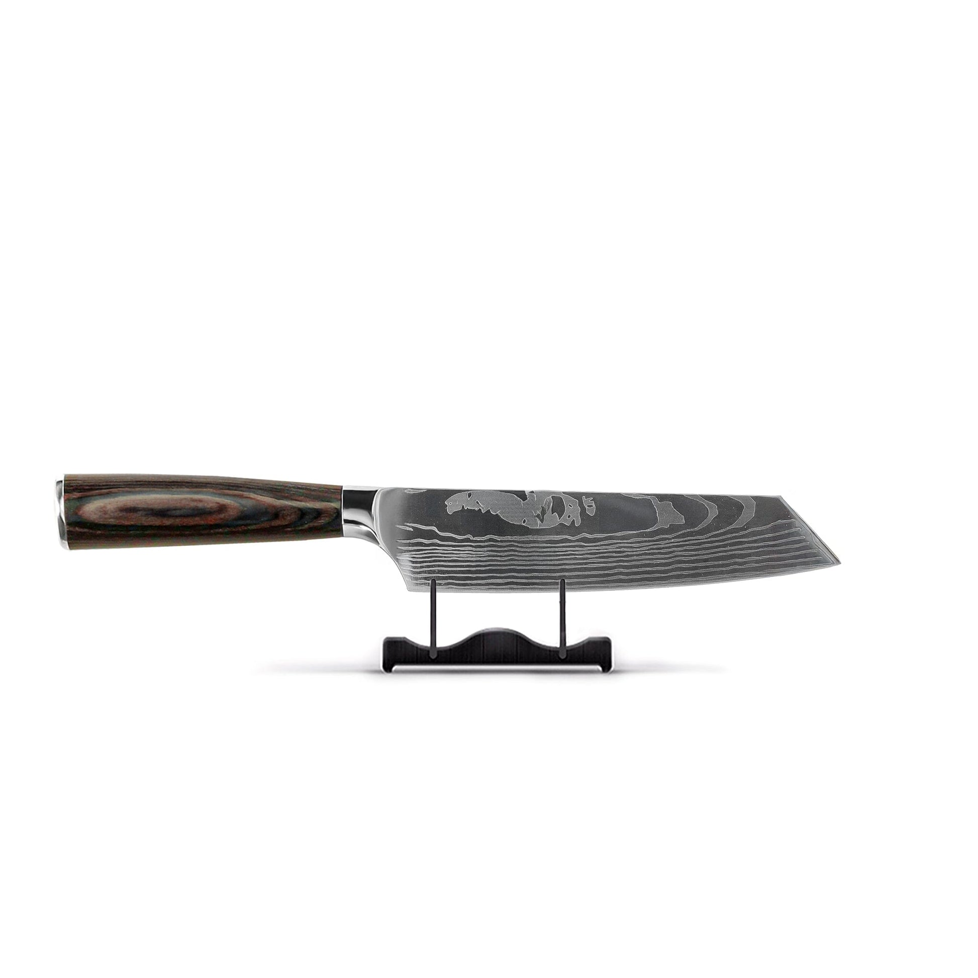 Shinrai Knives - Damascus Print 15-delige Messenset - Master collection XXL set + Blok Messenset met blok Shinrai Knives