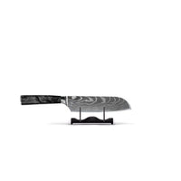 Shinrai Knives - Damascus Print Onyx Santoku mes 13 cm Santokumes Shinrai Knives