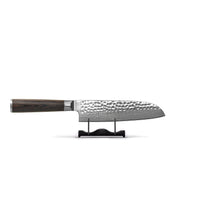 Couteaux Shinrai - Coffret complet BR Damas martelé - Ensemble de couteaux complet avec bloc, planche à découper et pierre à aiguiser