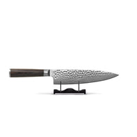 Couteaux Shinrai - Coffret complet BR Damas martelé - Ensemble de couteaux complet avec bloc, planche à découper et pierre à aiguiser