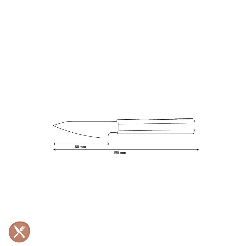 Shinrai Knives - Kigami Exclusive Damascus Schilmes 8 cm Schilmes Shinrai Knives
