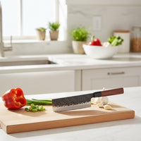 Couteaux Shinrai - Ensemble de couteaux damas Kurayami 5 pièces - Couteau de chef + couteau à pain + Nakiri + couteau d'office + couteau à éplucher Ensemble de couteaux Shinrai Knives