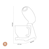 Smeg - Keukenmachine | Crème | Jaren 50 | Keukenmachine full color Keukenmachine Smeg