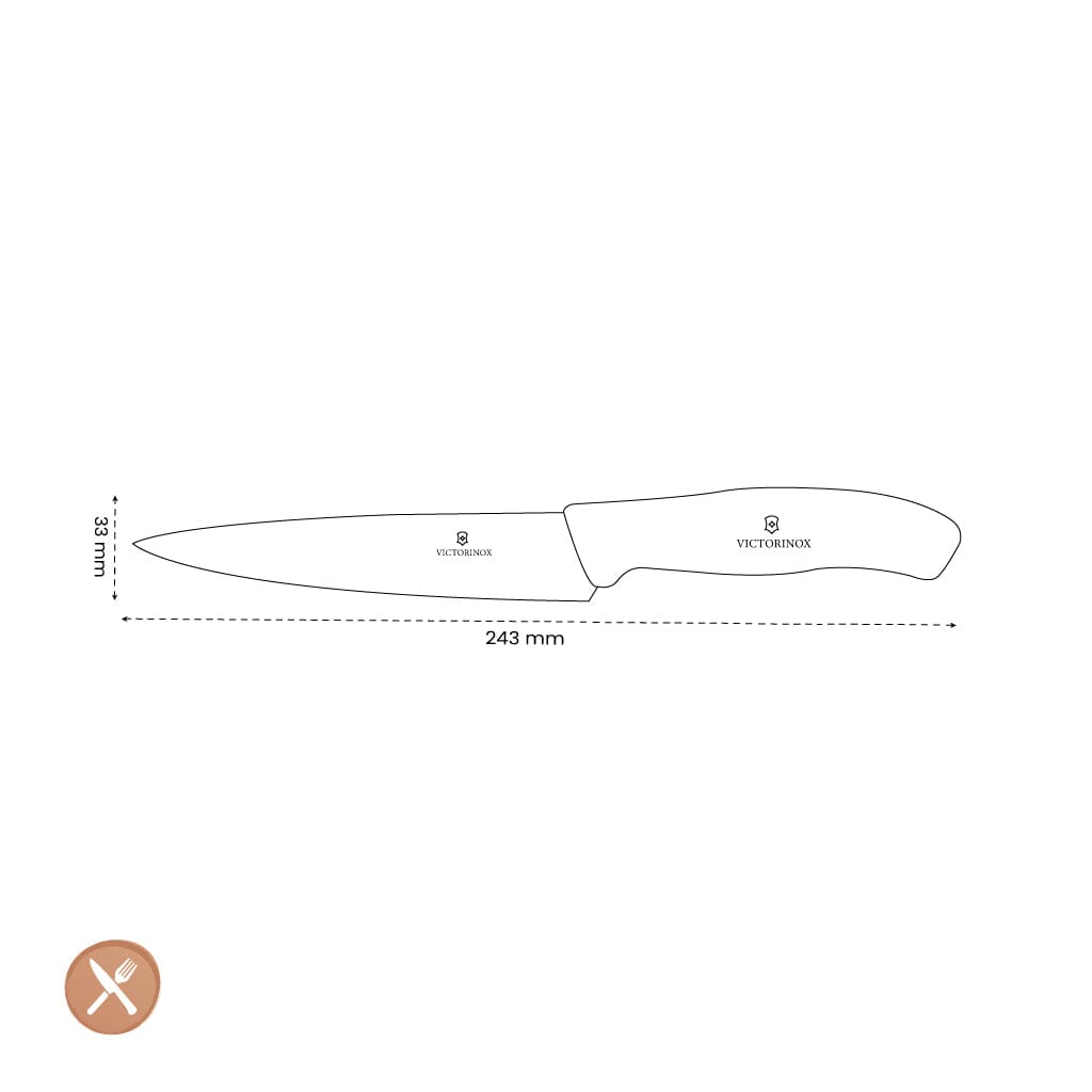 Victorinox - Koksmes Swiss Classic Zwart 12 cm Victorinox