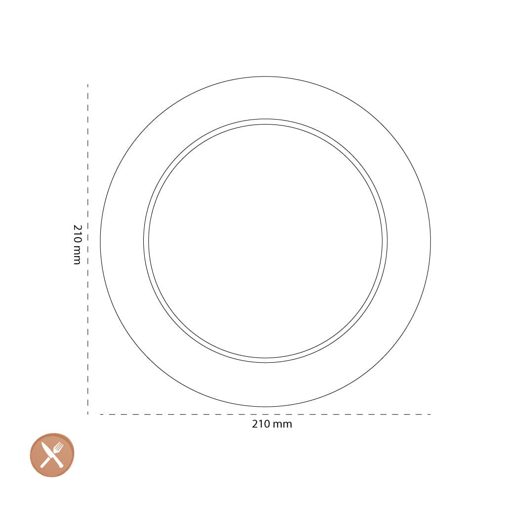 Villeroy & Boch - Crafted Denim Ontbijtborden 6 stuks 21cm Ontbijtborden Villeroy & Boch