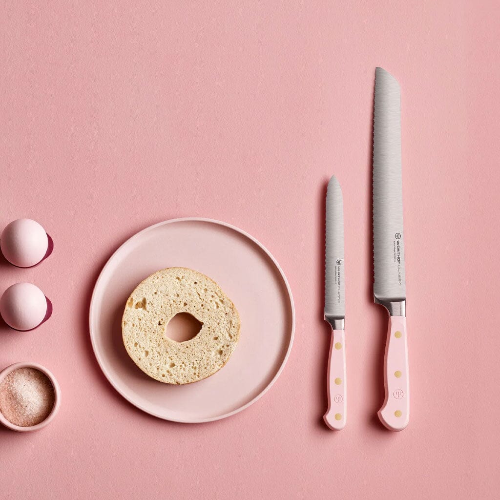 Wusthof - Classic Broodmes met dubbele kartelrand Pink Himalayan Salt 23 cm Broodmes Wusthof