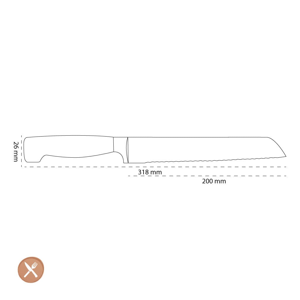 Zwilling - 4 Star Broodmes 200 mm Zwilling