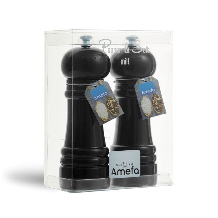 amefa - 2 piece Pepper&Salt mills set Black 15 cm - in gift box Amefa