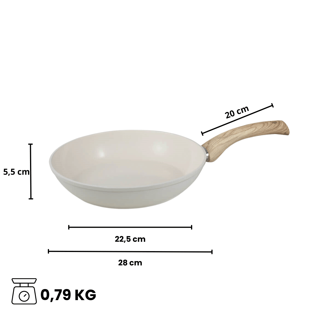 By C&P - Go Ivory Koekenpan 28 cm By C&P