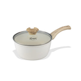 Cook & Pan - Casserole Go Ivory 18 cm avec couvercle en verre Bezig met laden...