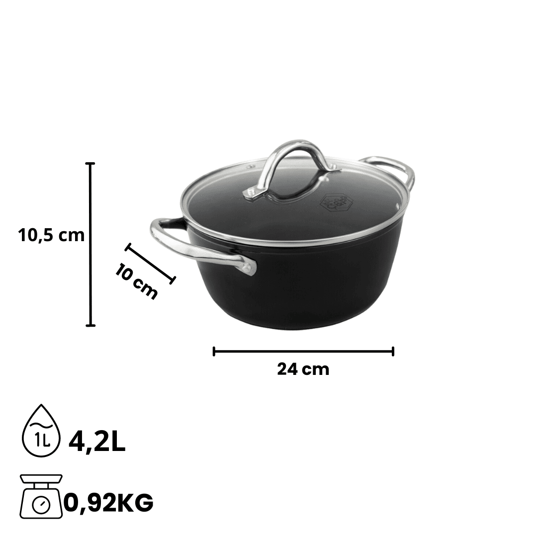 By C&P - Signature Kookpot 24 cm met glazen deksel By C&P
