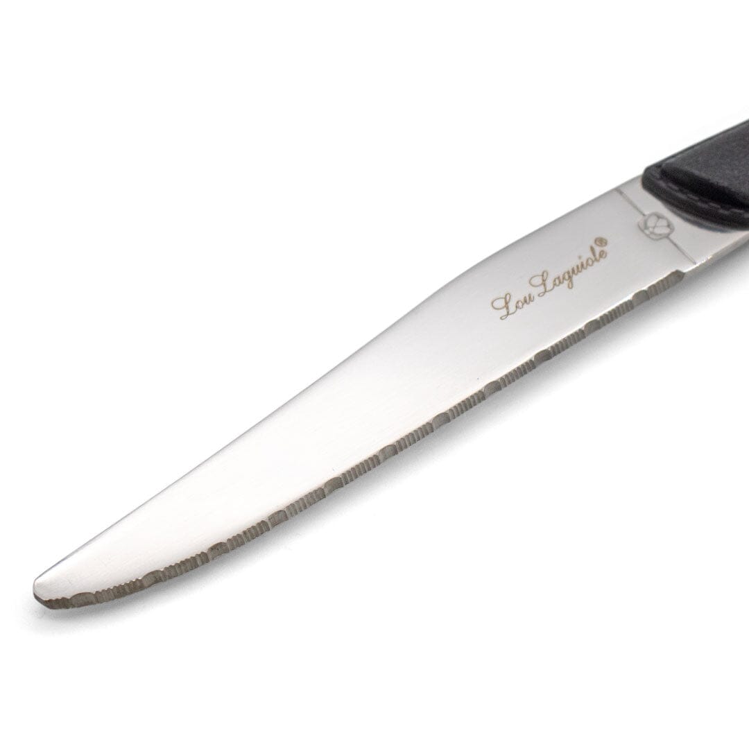 Lou Laguiole -Sky 6 messen + Blok - Zwart Steakmes Lou Laguiole