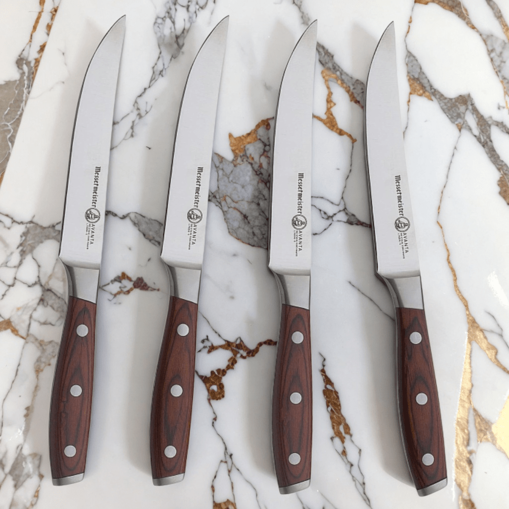 Messermeister - Avanta 4-delige pakkahouten steak messenset Messensets Messermeister