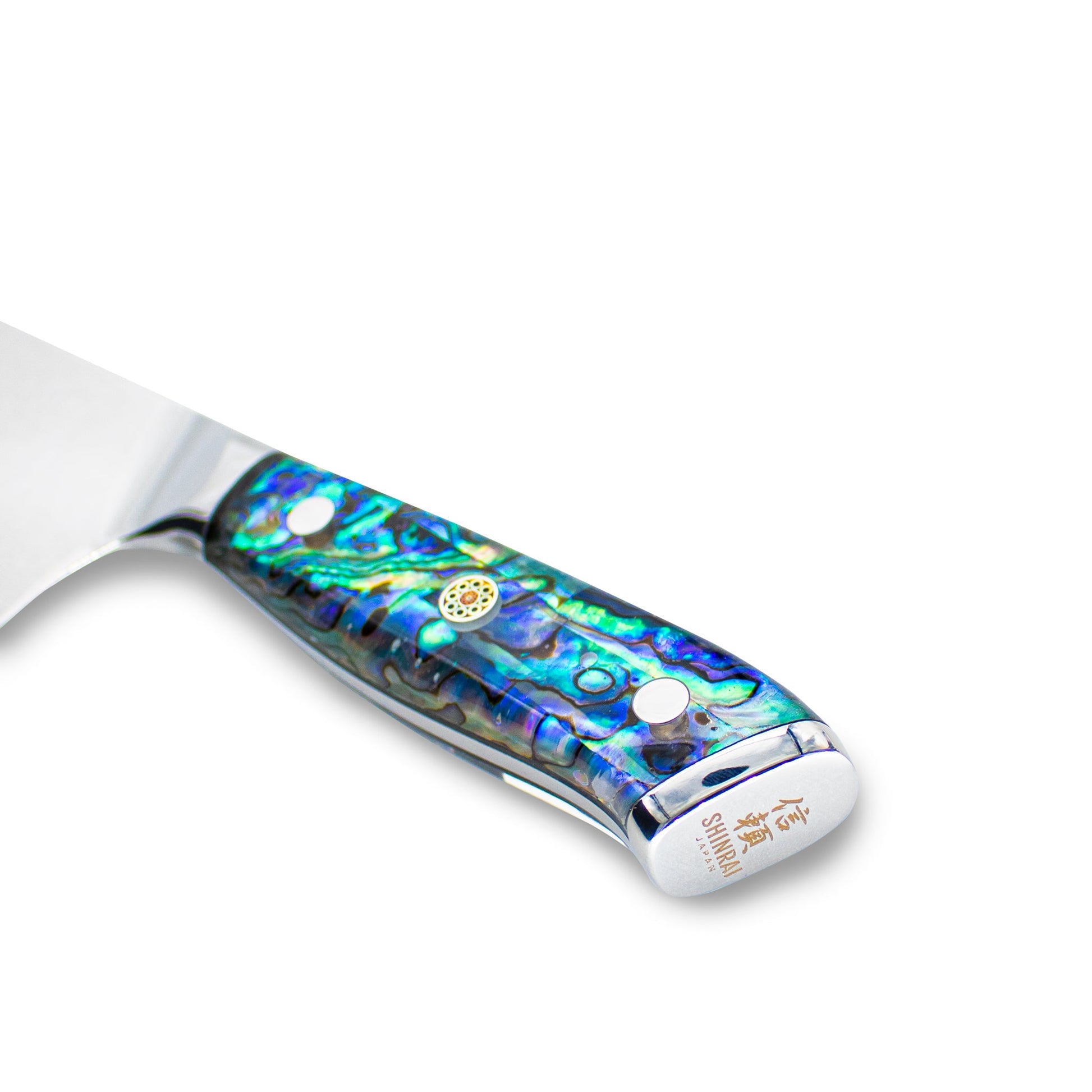 Parelmoer Jewels Damascus Koksmes 20 cm Shinrai Japan