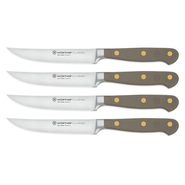 Wusthof - Classic Steakmessenset 4-delig Velvet Oyster