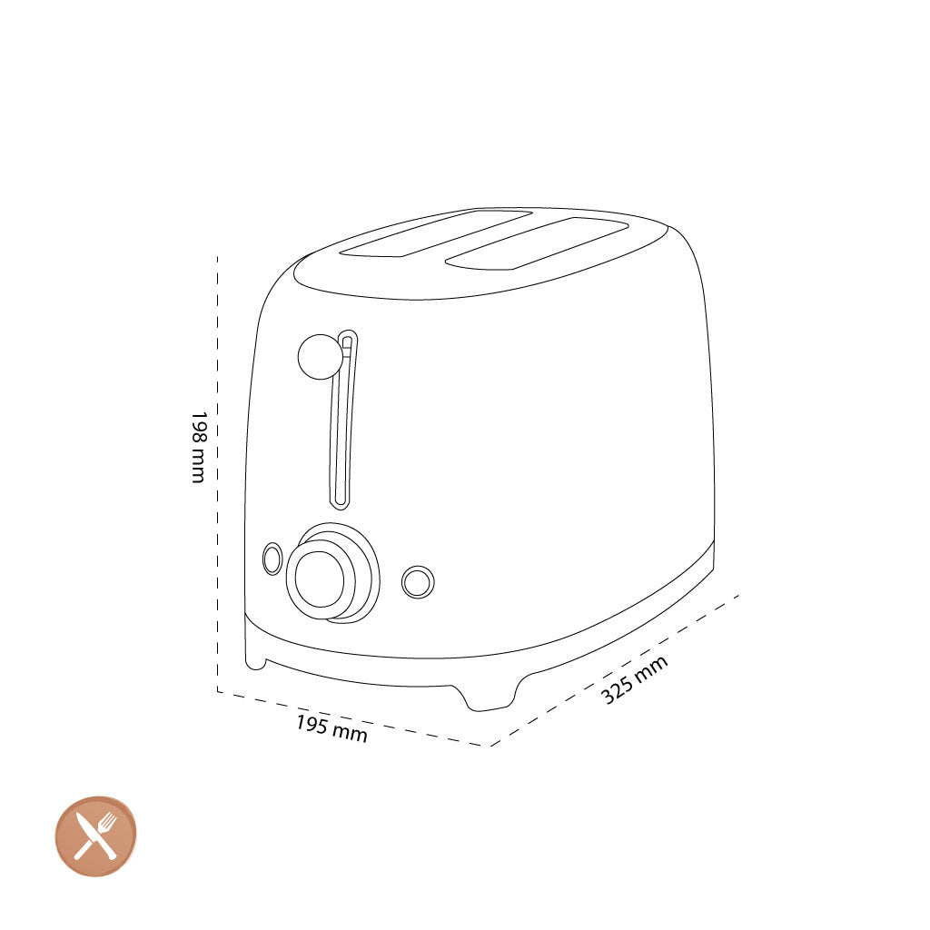 Smeg - Toasters | White | 50s | Toaster 2x2