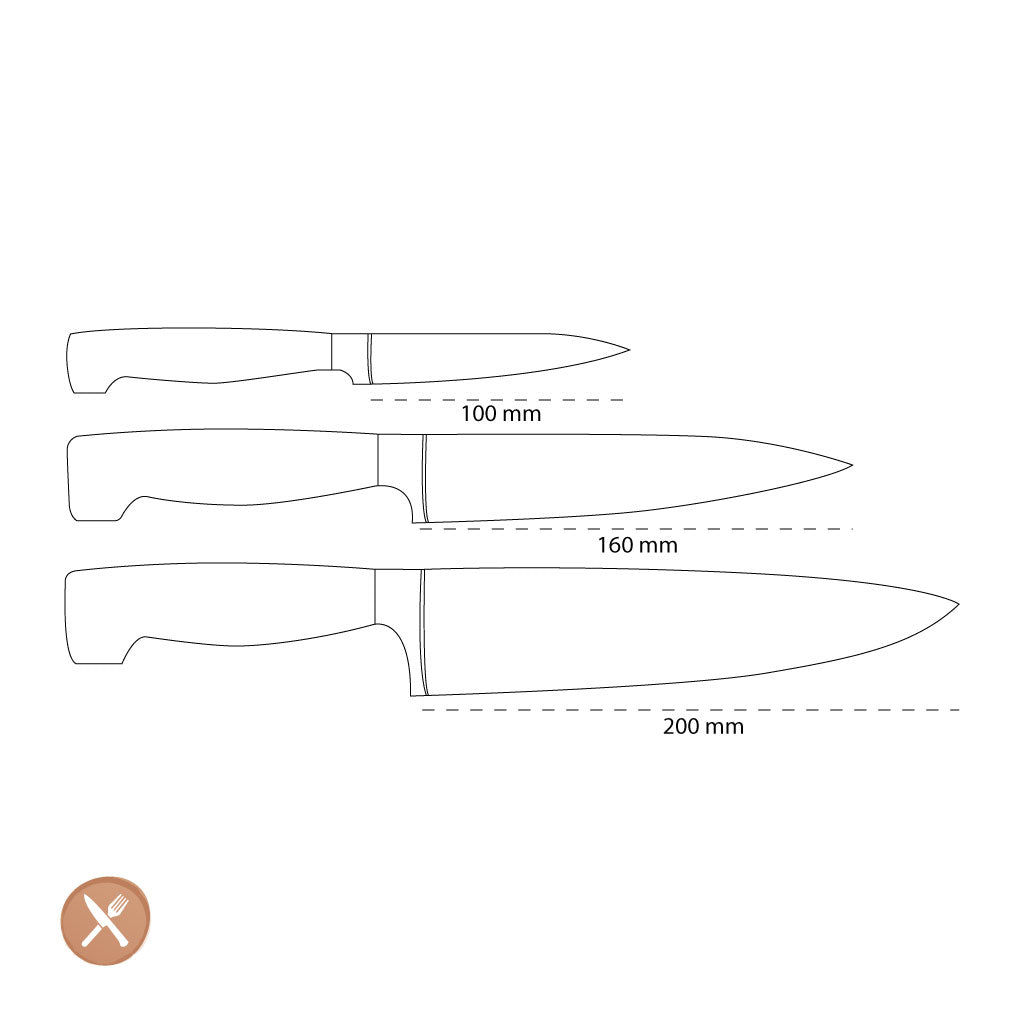 Zwilling - Set de couteaux 4 étoiles 3 pièces